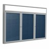 Ghent Enclosed Vinyl Bulletin Board 36x72", Satin PAVLX8-195